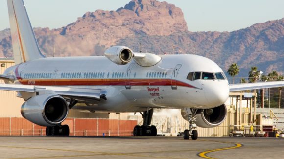 Honeywell brought its industry-leading test aircraft to Dubai for a three-day stop as part of final testing for a revolutionary new GX Aviation, high-speed in-flight Wi-Fi network