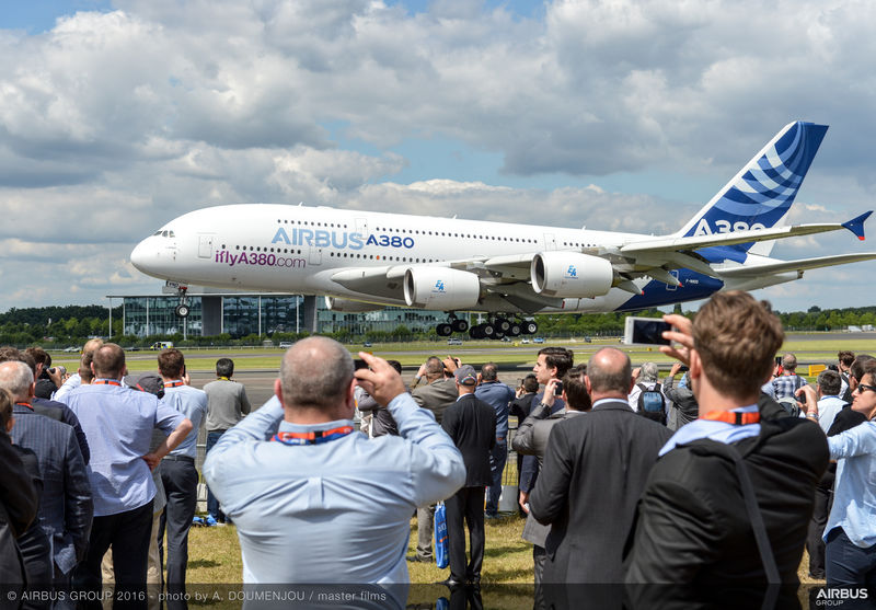 Airbus A380 at FIA 2016