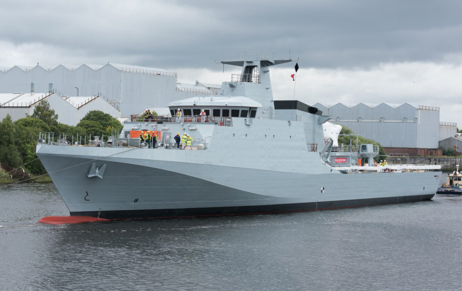 The Forth is the first complex warship to be built at Glasgow since the last Type 45, HMS Duncan, has successfully completed its journey from BAE Systems’ shipyard at Govan on the Clyde
