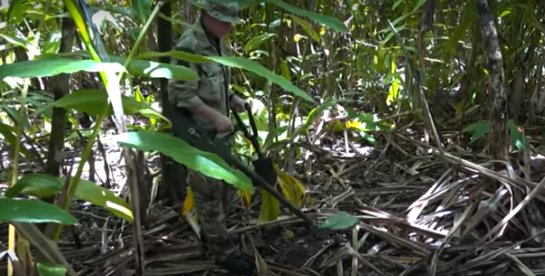 Work has recently been undertaken by a team from 33 Engineer Regiment to find and destroy unexploded WWII munitions on the Solomon Islands.