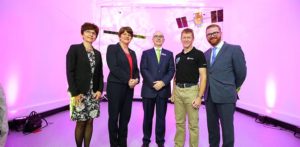 Major Peake officially opened Thales’s space propulsion facilities in Belfast as part of a UK wide programme organised by the UK Space Agency and ESA.