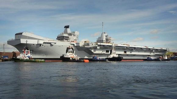 Britain’s biggest ever warship, HMS Queen Elizabeth.