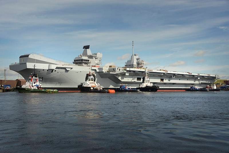 Britain’s biggest ever warship, HMS Queen Elizabeth.