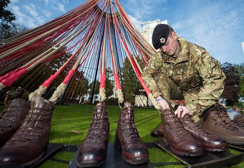 Today will see the UK’s first Remembrance Art Trail open at Canary Wharf. Designed in association with the Royal British Legion