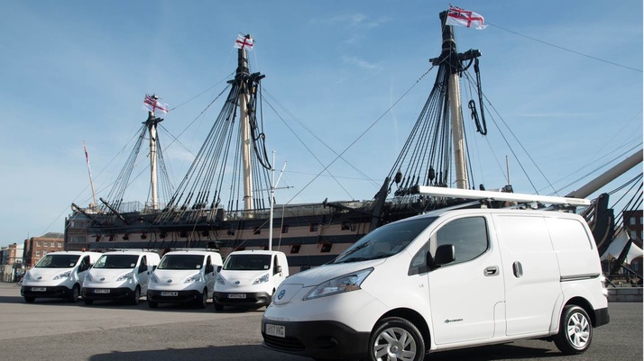 Portsmouth Naval Base is set to turn from Navy Blue to Green in its latest environmental drive, welcoming a new fleet of electric vans and Loan Bike Scheme.