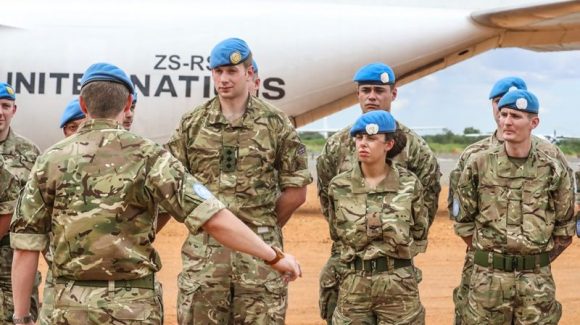 An additional 34 British troops have touched down joining the UK deployment in South Sudan that is supporting the United Nations Peacekeeping mission there.