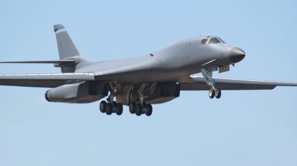 B1-B Lancer bombers arrive at RAF Fairford