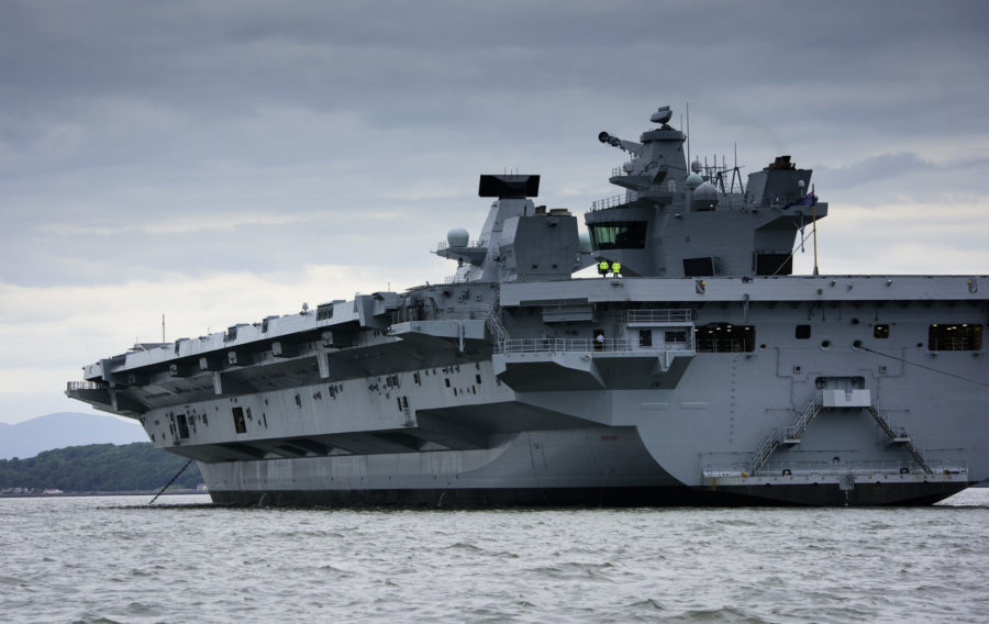 HMS Queen Elizabeth, the first of the new QE Class aircraft carriers, has taken to sea for the very first time.