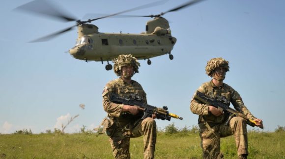 Some 1,500 British troops are currently exercising in support of NATO allies in Europe