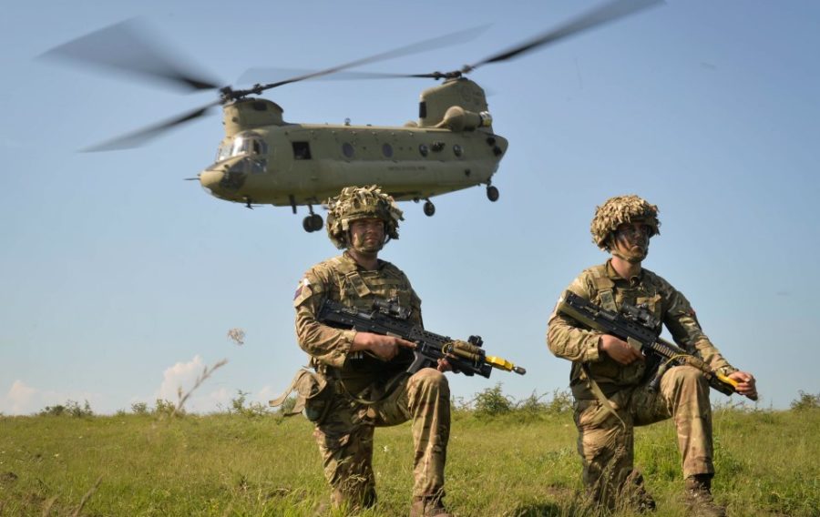 Some 1,500 British troops are currently exercising in support of NATO allies in Europe
