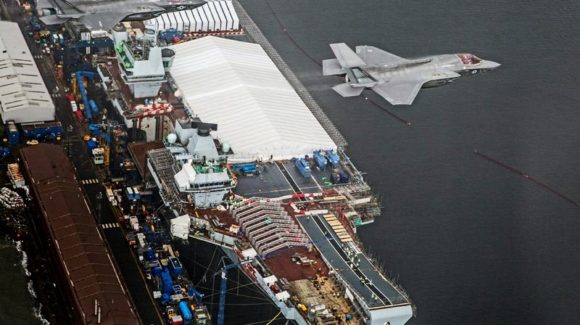 Friday 1st July 2016 marks an historic day for the UK as the future of the Royal Navy and Royal Air Force combat air fleets, the F35 B Lightning II, flew over their prospective ‘homes’; HMS Queen Elizabeth, HMS Prince of Wales in Rosyth and RAF Marham in Norfolk.