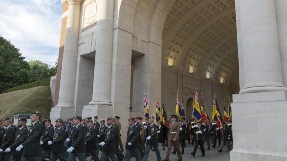 DEFENCE SECRETARY PAYS TRIBUTE TO WARTIME SACRIFICE AT PASSCHENDAELE