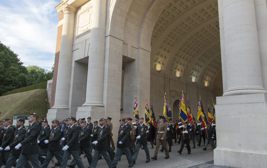 DEFENCE SECRETARY PAYS TRIBUTE TO WARTIME SACRIFICE AT PASSCHENDAELE