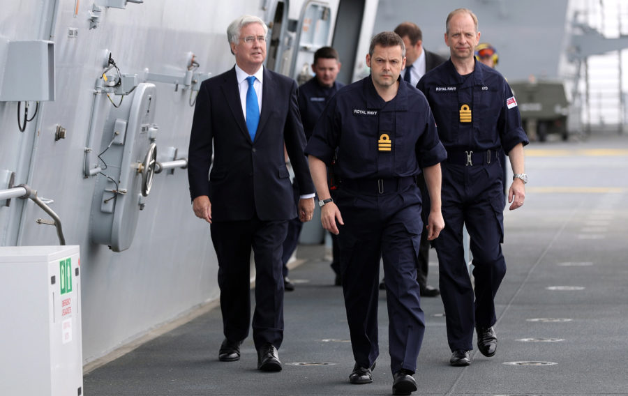 Defence Secretary visits HMS Queen Elizabeth