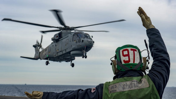 Carrier Strike Exercise ends as HMS Queen Elizabeth makes its approach