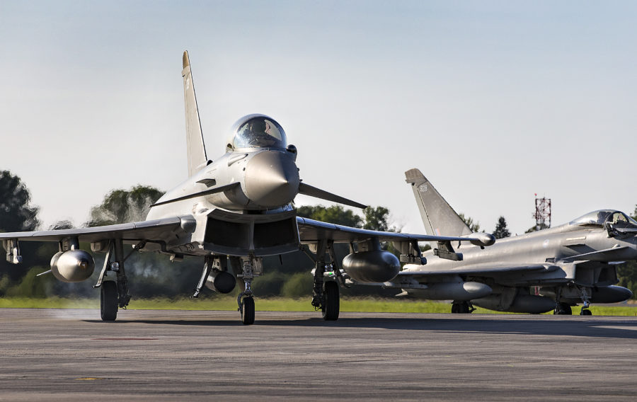 Royal Air Force Typhoons begin training mission in Estonia