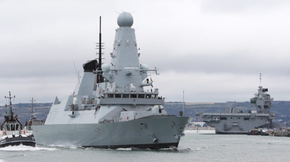 HMS Diamond begins nine month gulf deployment