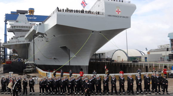 HMS Prince of Wales officially named during a ceremony in Rosyth