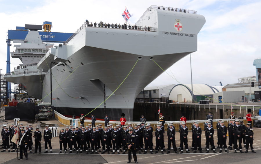 HMS Prince of Wales officially named during a ceremony in Rosyth