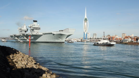 HMS Queen Elizabeth embarks on next set of sea trials