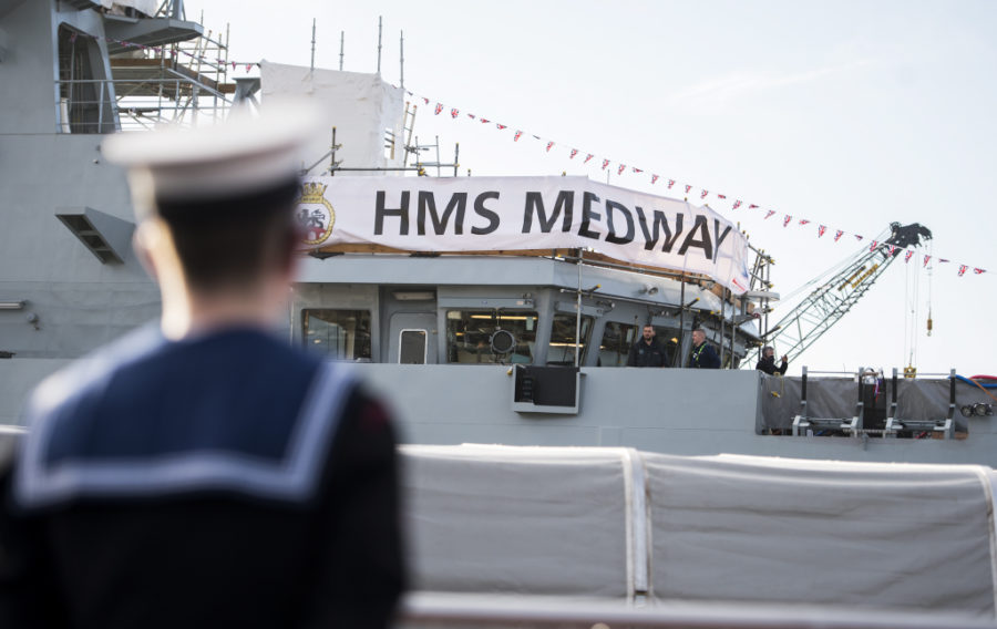 A new Royal Navy Offshore Patrol Vessel (OPV) has been named in Scotland today