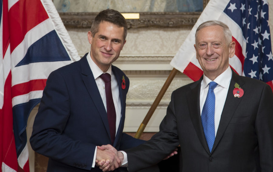 DEFENCE SECRETARY HOSTS FIRST MEETING IN UK WITH SECRETARY MATTIS