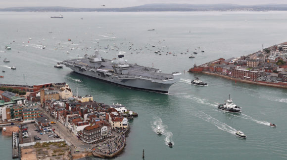 Defence Minister recognises business contribution to Britain's biggest warships