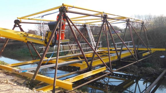 Historic military bridge makes final journey