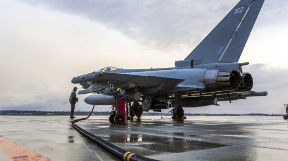 RAF Typhoon fighters return to Estonia