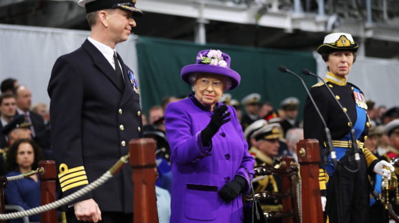 The Queen commissions Royal Navy’s largest ever ship into the fleet