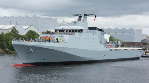 Defence Minister announces formal acceptance of new Offshore Patrol Vessel