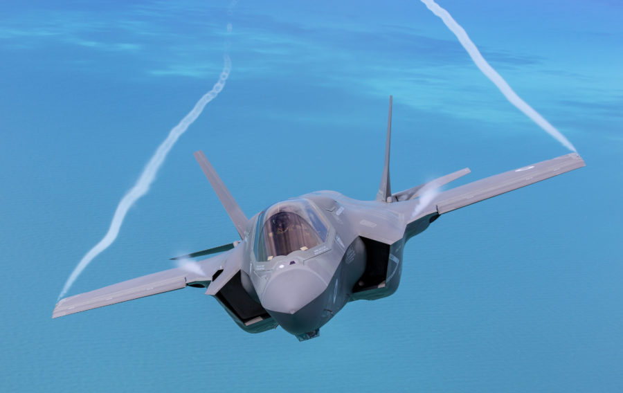F-35 simulator showcases state-of-the-art fighter jet