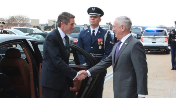 Defence Secretary meets with US counterpart to discuss threats