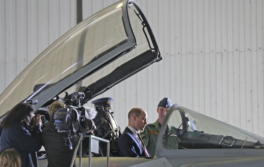 Prince William pays visit to RAF Coningsby