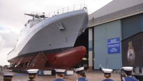 Royal Navy Offshore Patrol Vessel christened HMS Trent