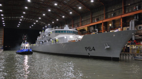 Babcock floats-up fourth Irish offshore patrol vessel