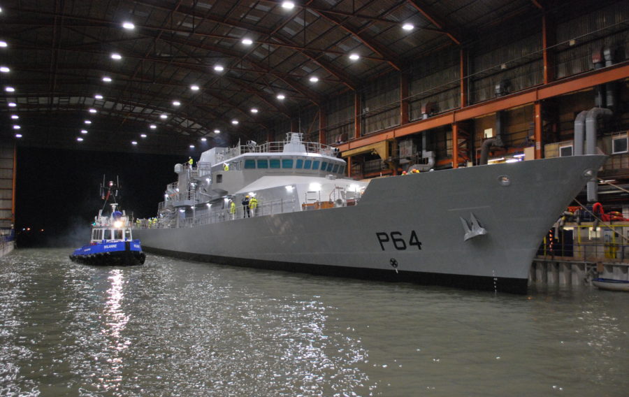 Babcock floats-up fourth Irish offshore patrol vessel