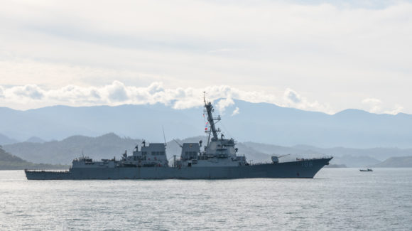 Future USS Daniel Inouye passes halfway point following keel laying