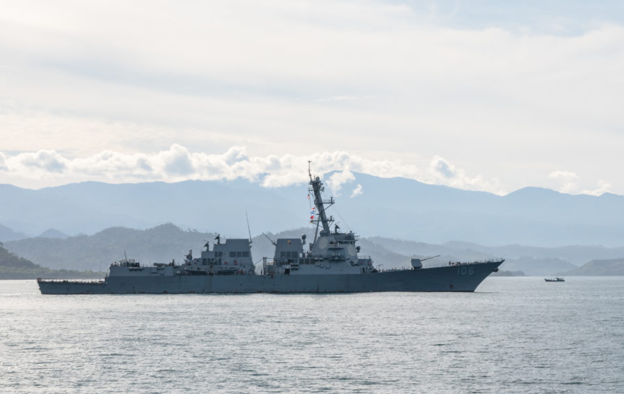 Future USS Daniel Inouye passes halfway point following keel laying