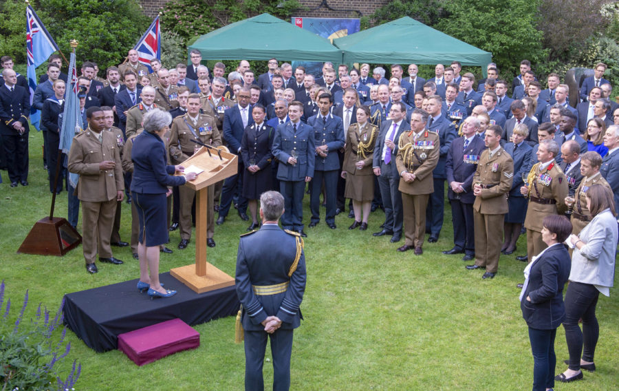 Number 10 hosts Royal Air Force centenary reception