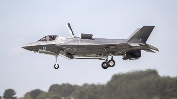 New vertical landing pads for F-35 aircraft used for first time