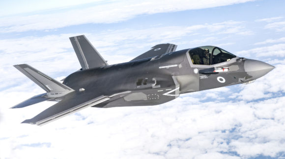 The long awaited F-35B Lightning has carried out initial air trials equipped with UK-built weaponry, Defence Minister Stuart Andrew has announced.