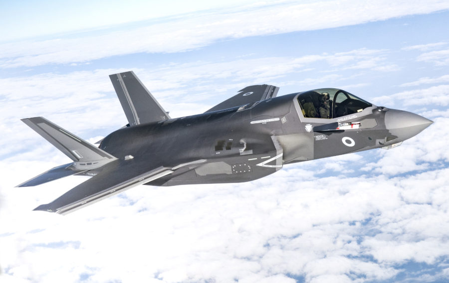 The long awaited F-35B Lightning has carried out initial air trials equipped with UK-built weaponry, Defence Minister Stuart Andrew has announced.