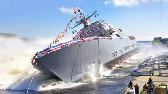 The US Navy has accepted delivery of two Littoral Combat Ships during a ceremony at the Fincantieri Marinette Marine shipyard.