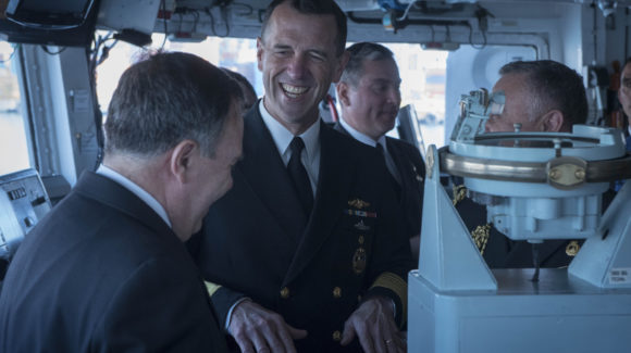 US Chief of Naval Operations Admiral John Richardson has visited Chile to discuss ways in which the US and Chilean navies can build closer ties.