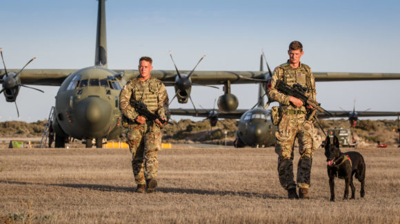 RAF LEEMING BASED 34 SQUADRON RAF REGIMENT RETURNS TO CYPRUS