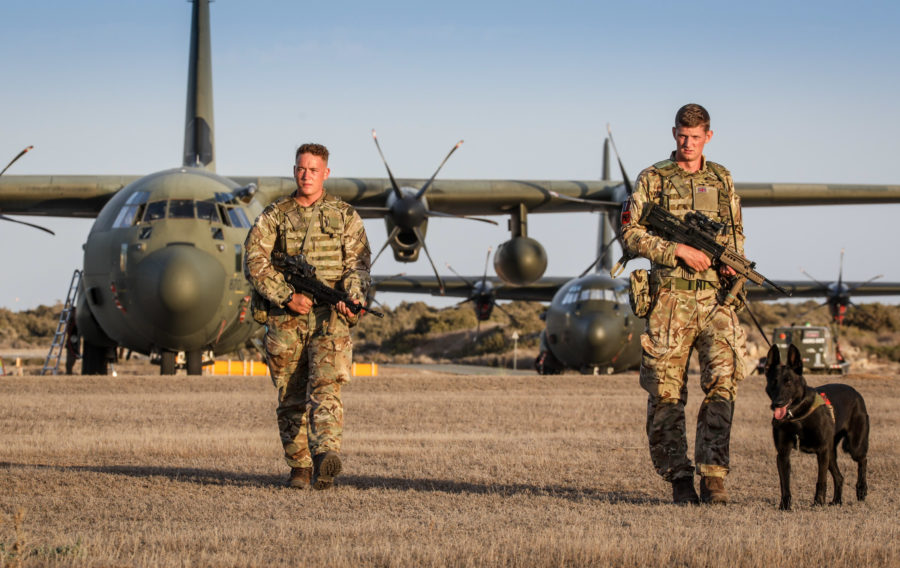 RAF LEEMING BASED 34 SQUADRON RAF REGIMENT RETURNS TO CYPRUS