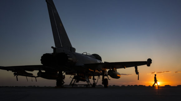 Typhoons from RAF Lossiemouth’s II (Army Cooperation) Squadron have arrived at Thumrait Airbase in the South of Oman to take part in Exercise SAIF SAREEA 3.
