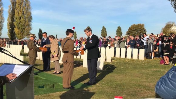 Defence Minister pays tribute to First World War heroes at reburial service