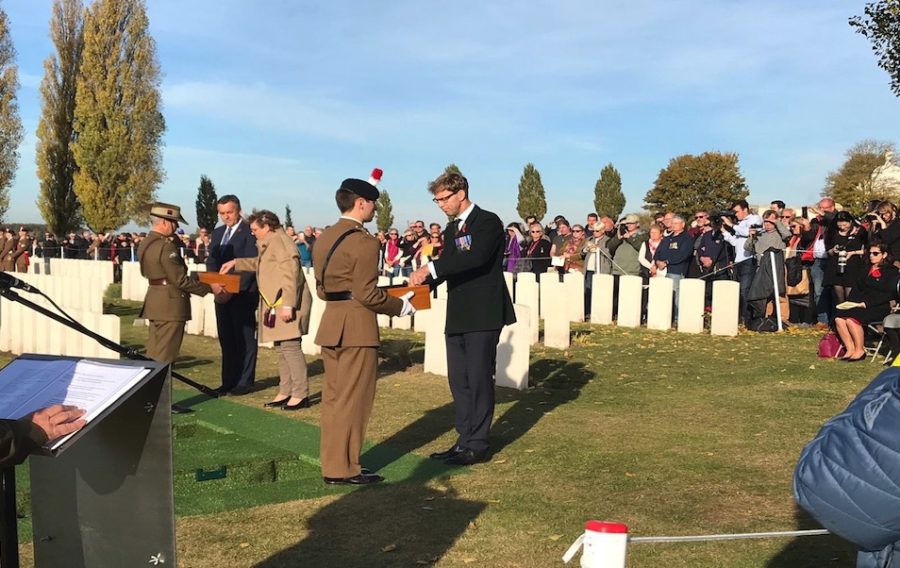 Defence Minister pays tribute to First World War heroes at reburial service